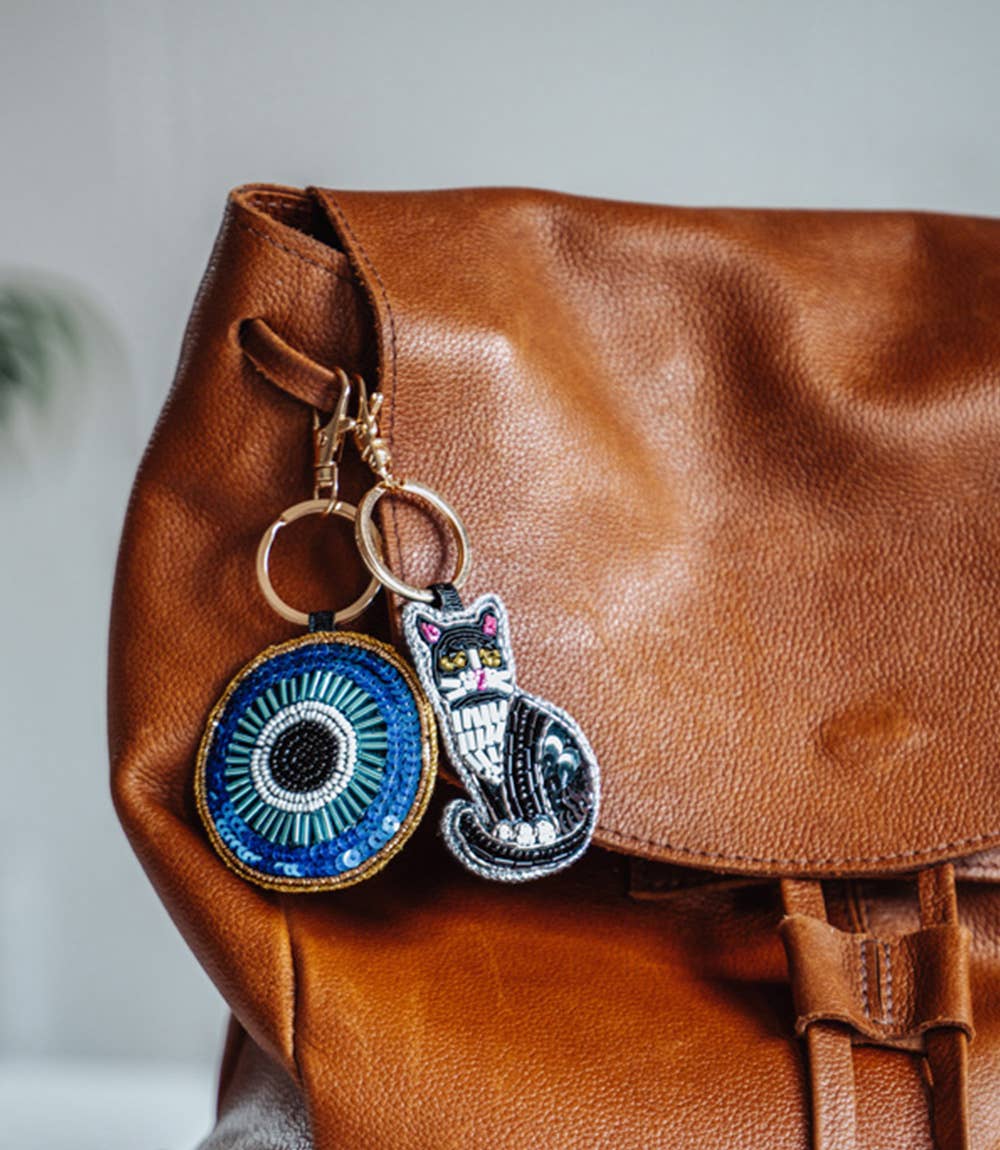 Raksha Cat Bag Charm Keychain