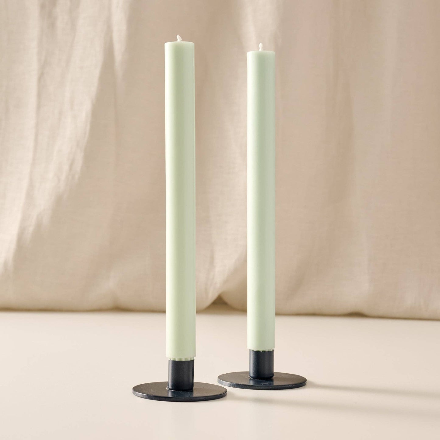 Cahya Sage Palm Wax Dinner Candles - Set of 2