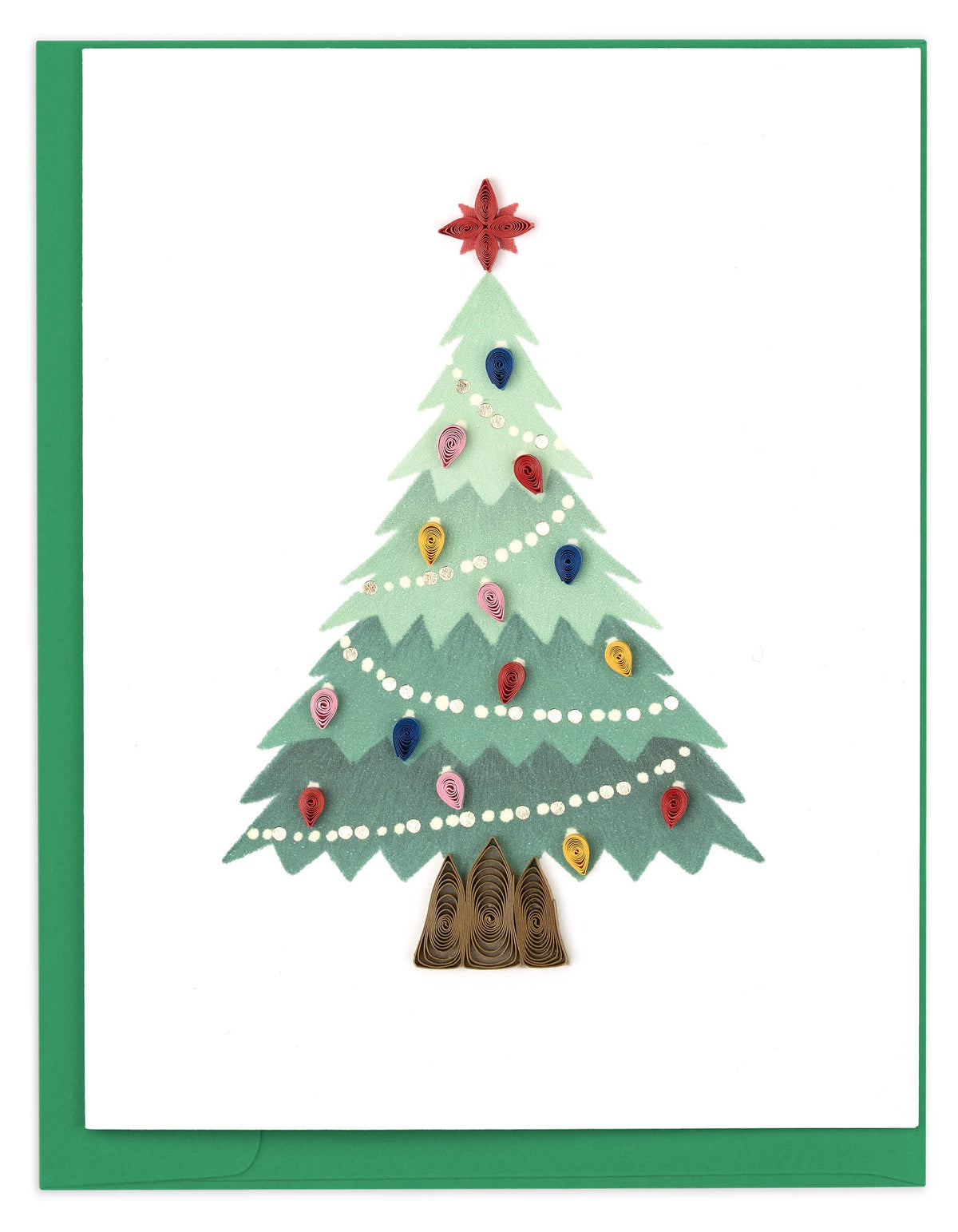 Quilled Christmas Trees Note Card Box Set
