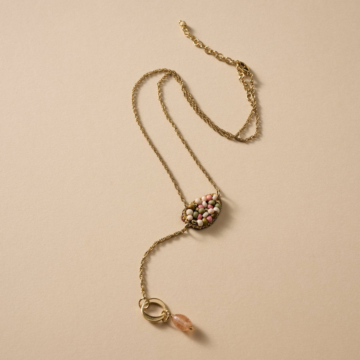 Duniya Embroidered Bead Necklace