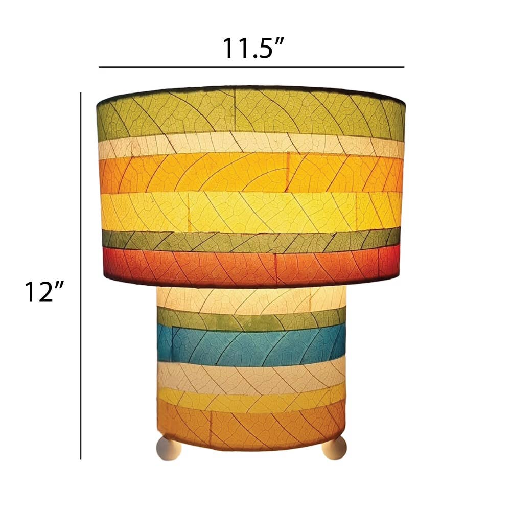Striped Mushroom Table Lamp - Multi