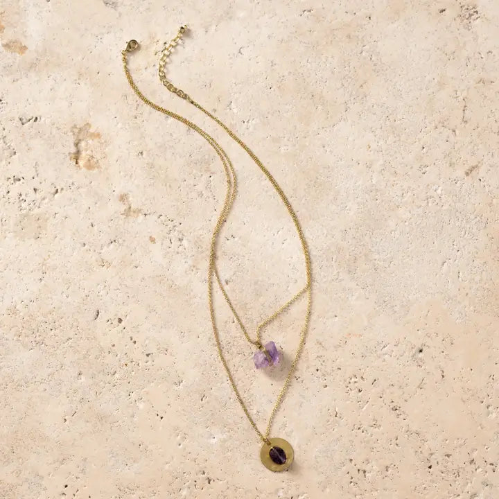 Dhumra Double Layer Agate Necklace