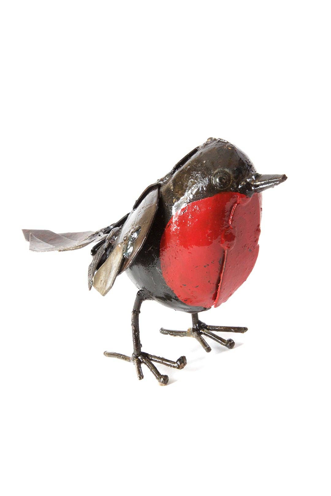 Small Robin Recycled Metal Sculpture