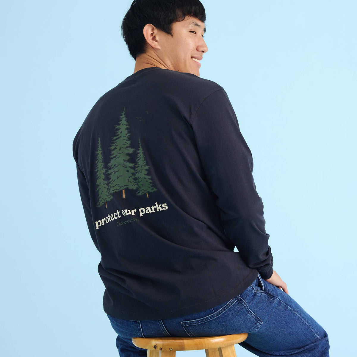 Protect Our Parks Long Sleeve T-Shirt | Organic Cotton