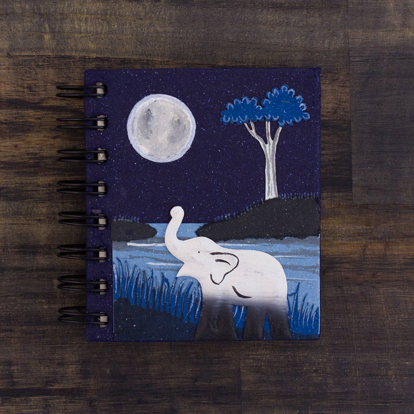 Small Notebook - Elephant Midnight Blue