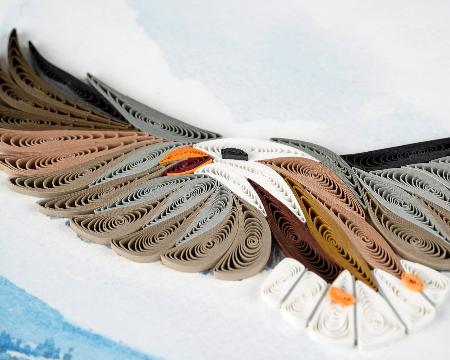 Quilled Soaring Eagle Greeting Card