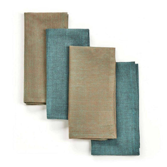 Handwoven Cotton Napkin Set (4) - Patina
