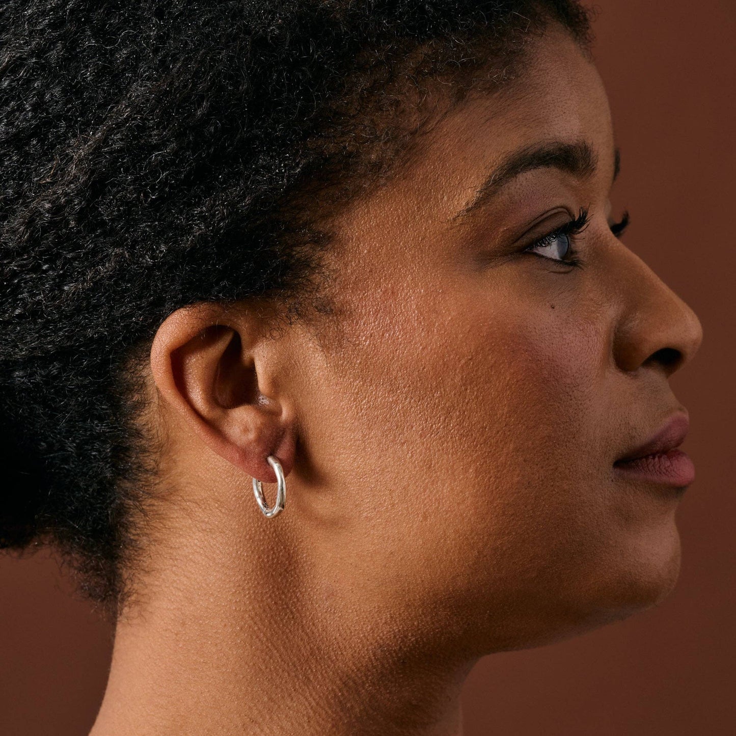 Elisa Sterling Silver Hoop Earrings