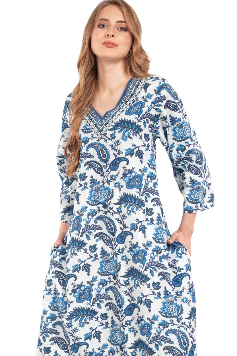 Maya Cotton Caftan
