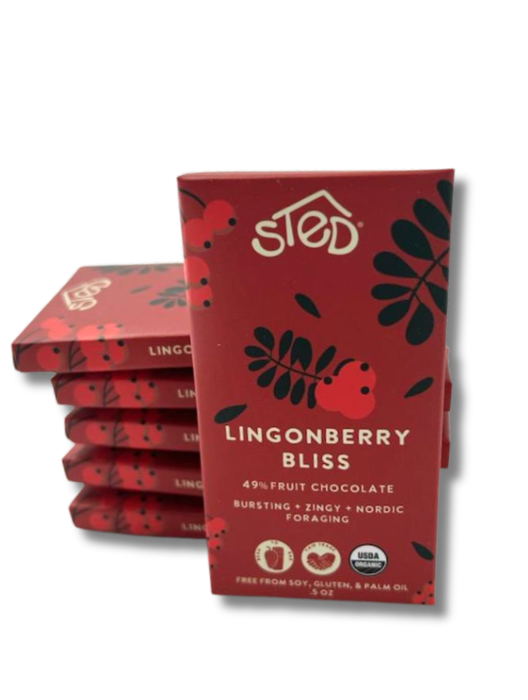 Lingonberry Bliss Fruit Chocolate Bar