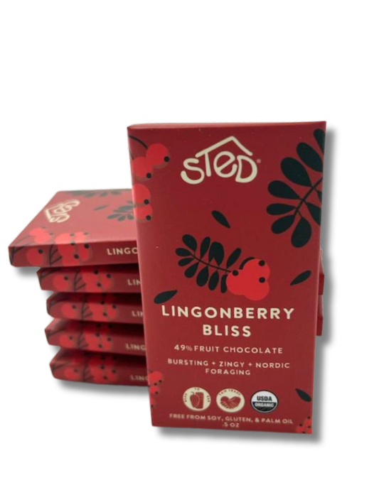 Lingonberry Bliss Fruit Chocolate Bar