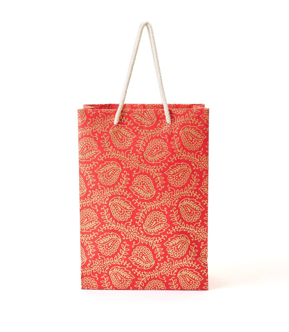 Recycled Paper Medium Gift Bag - Assorted Holiday