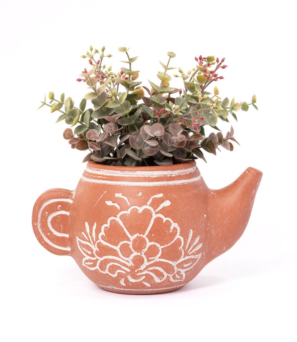 Vasanta Terracotta Planter - Teapot