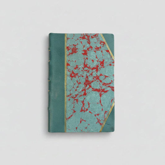 Marbled Paper Journal - Teal