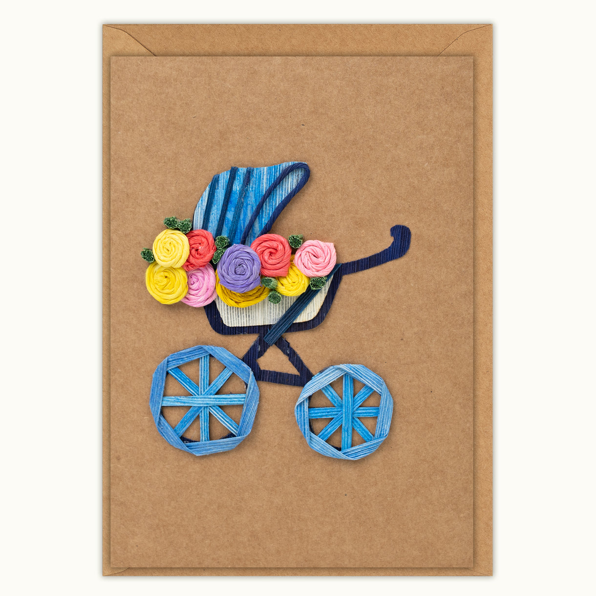 Husk & Heart - Baby Carriage Card