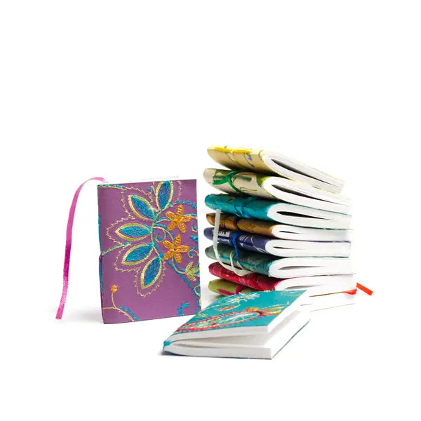 Mini Recycled Paper Notebook - Assorted