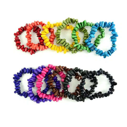 Rock Stretch Tagua Bracelet - Assorted