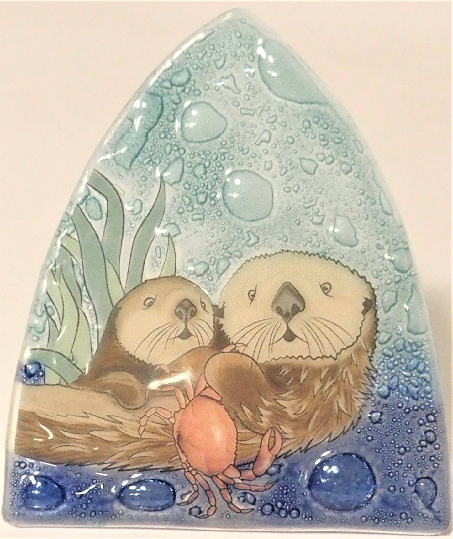 Sea Otter Family - Recycled Glass Nightlight