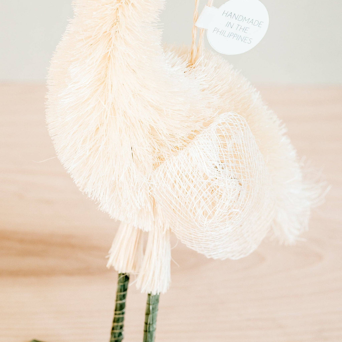 Heron Abaca Fiber Ornament