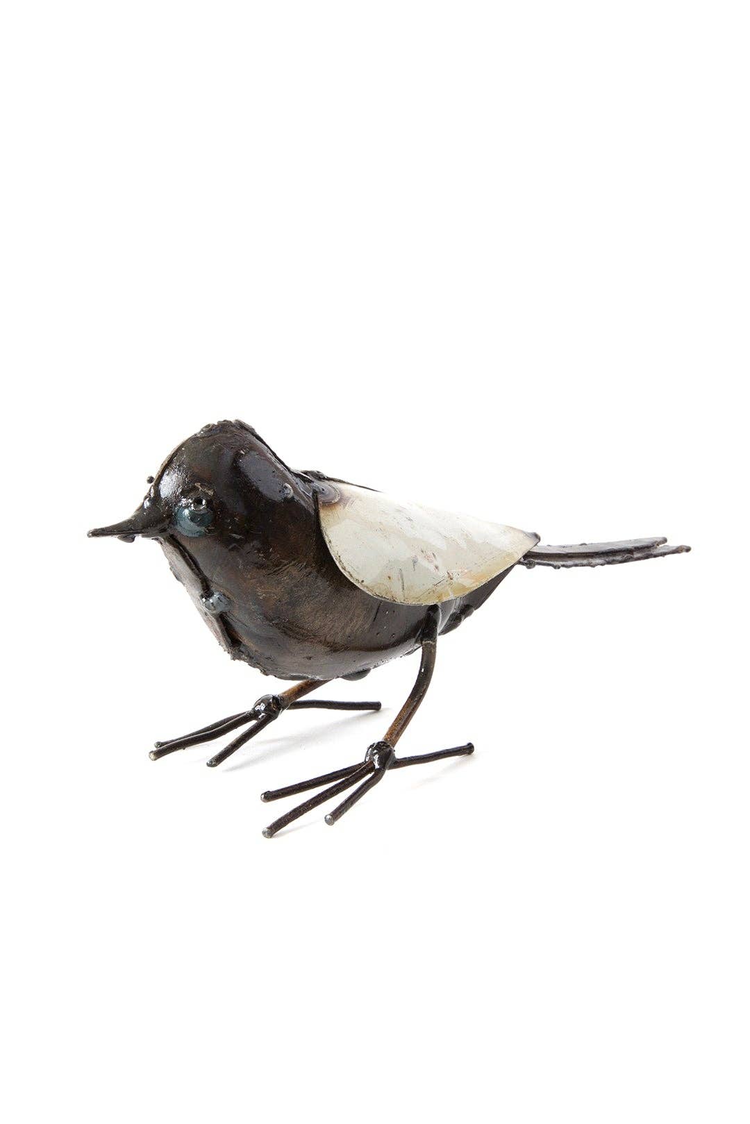 Small Bird Recycled Metal Sculpture