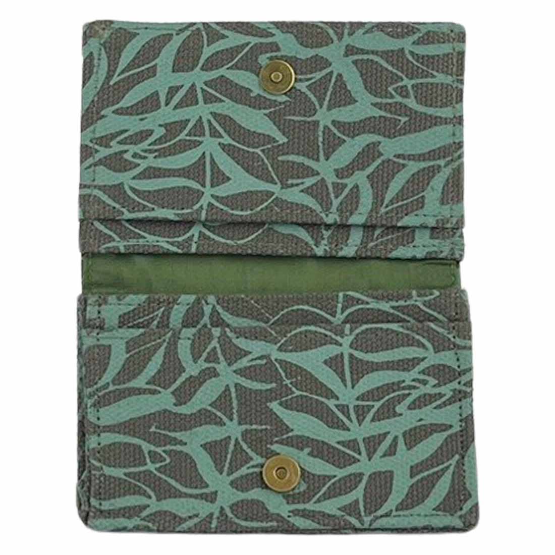 Canvas Card Holder - Mini Wallet - Botanical Prints