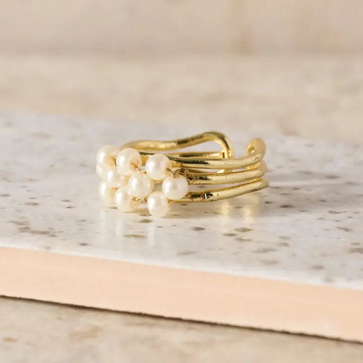 Anek Pearl Bead Ring