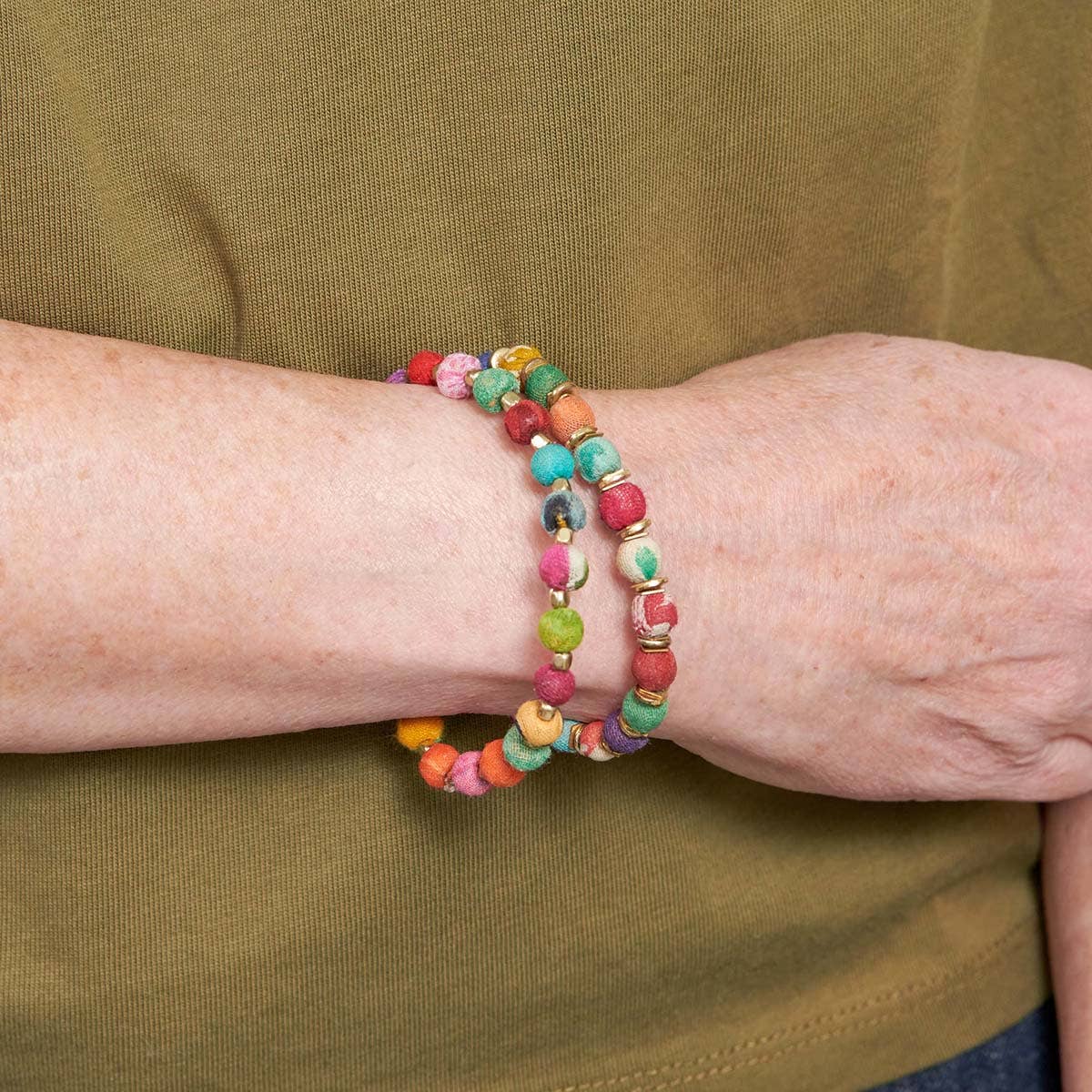Dotted Kantha Bracelet
