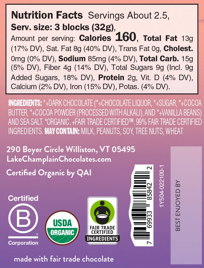 Dark Choc Lightly Salted Signature Bar