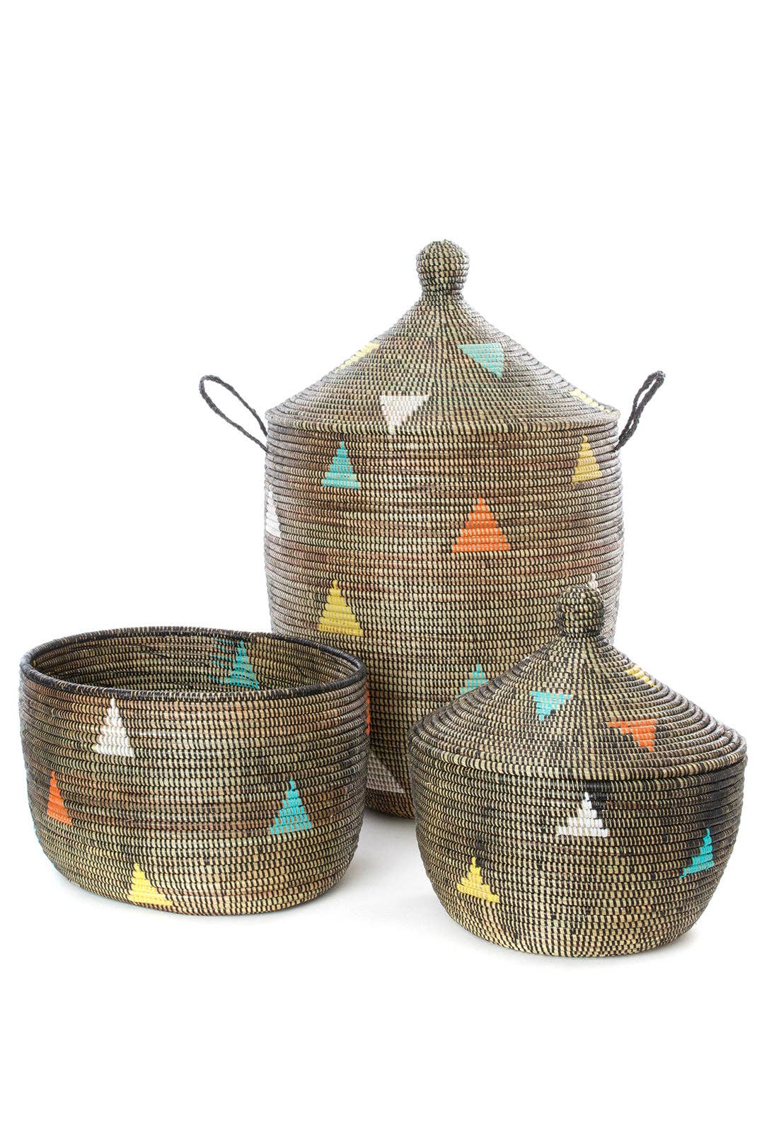 Teranga Triangles Knitting Basket from Senegal