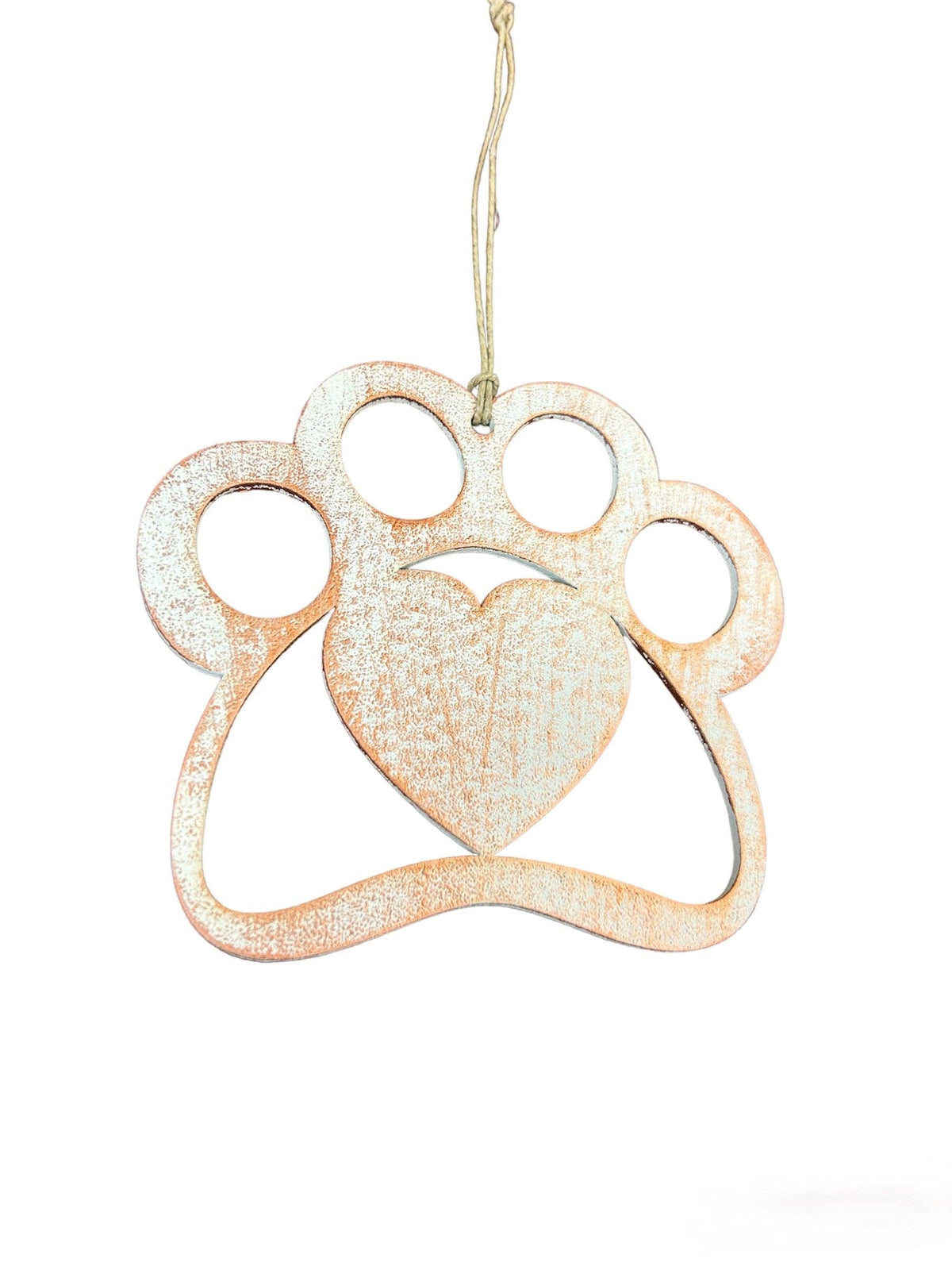 Wooden Paw Ornament