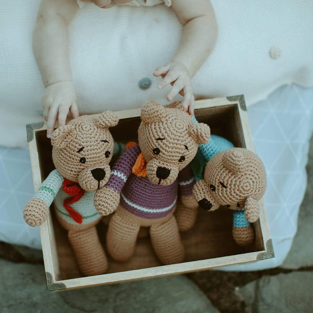 Velvety Boho Teddy Bears