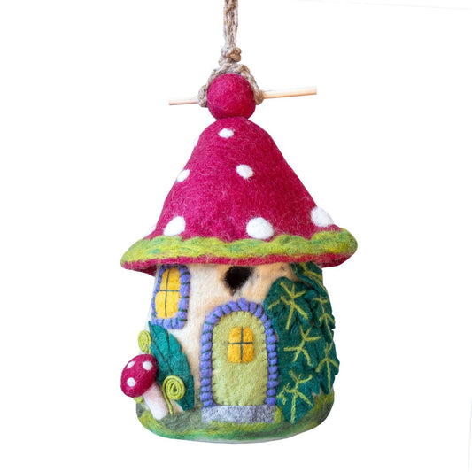Mossy Mushroom Birdhouse
