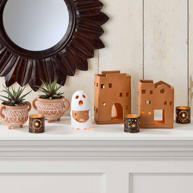 Ghost Terracotta Halloween Lantern
