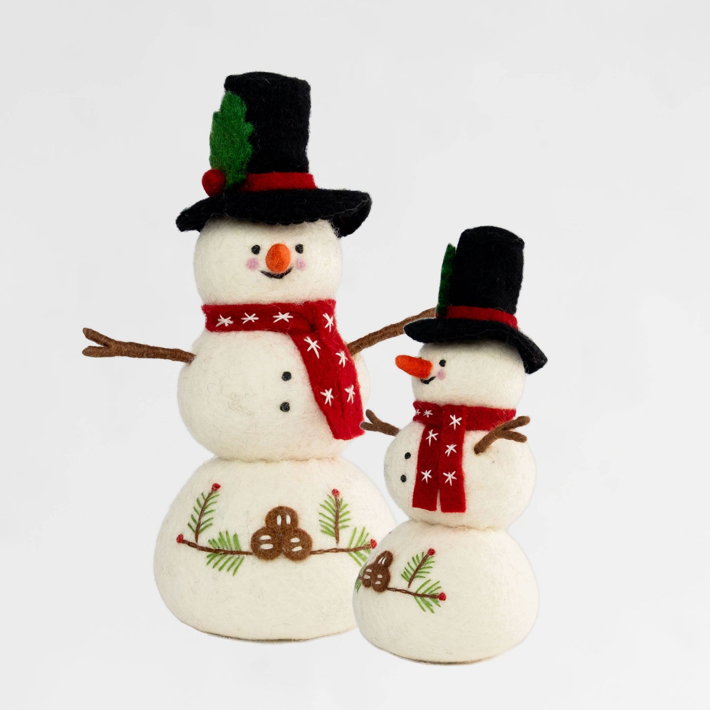Felt Snowman - Red Scarf