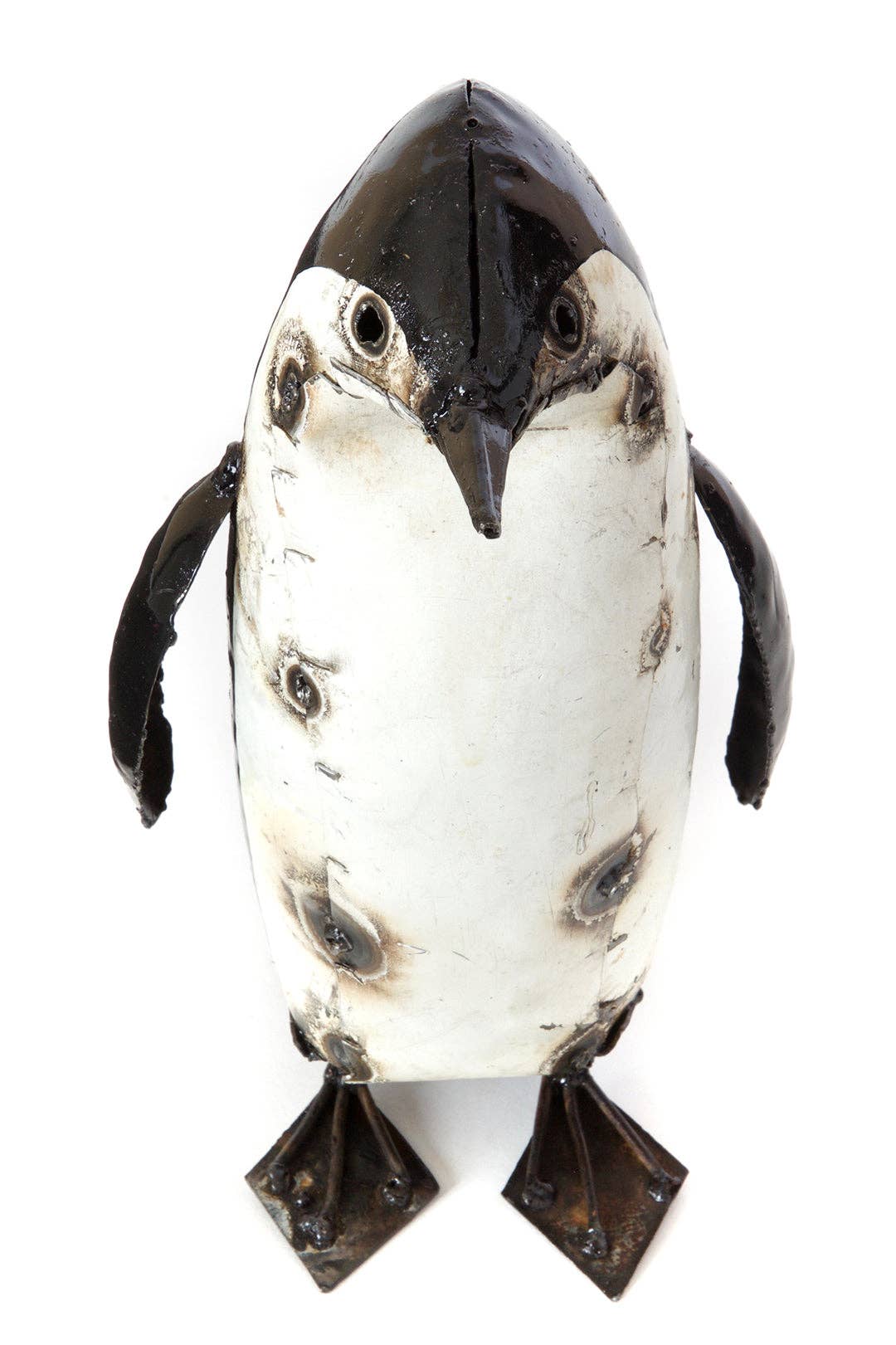 Penguin Recycled Metal Sculpture