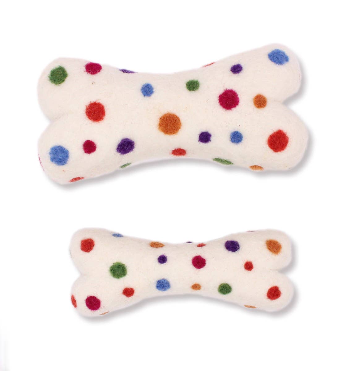 Patterned Eco Wool Dog Toys