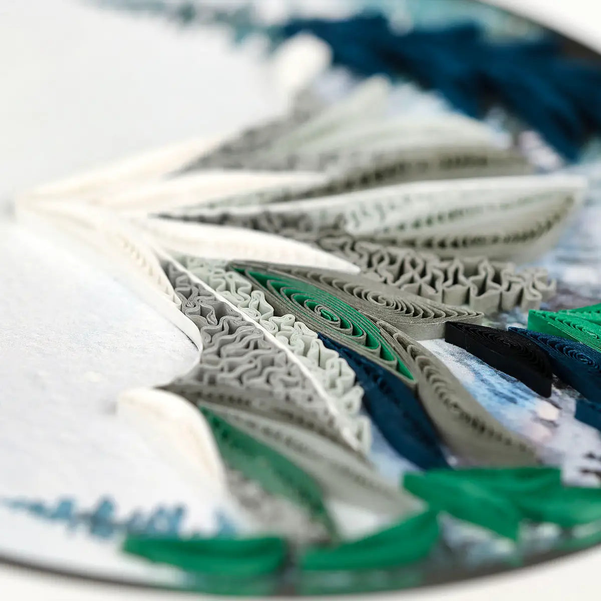 Quilled Mountain Landscape Greeting Card