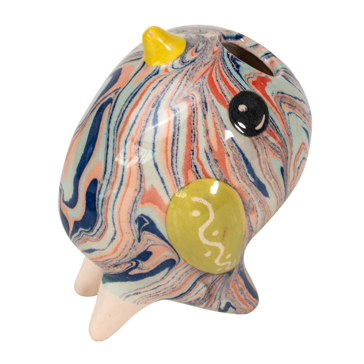 Marble Glazed Ceramic Plant Dripper - Bird