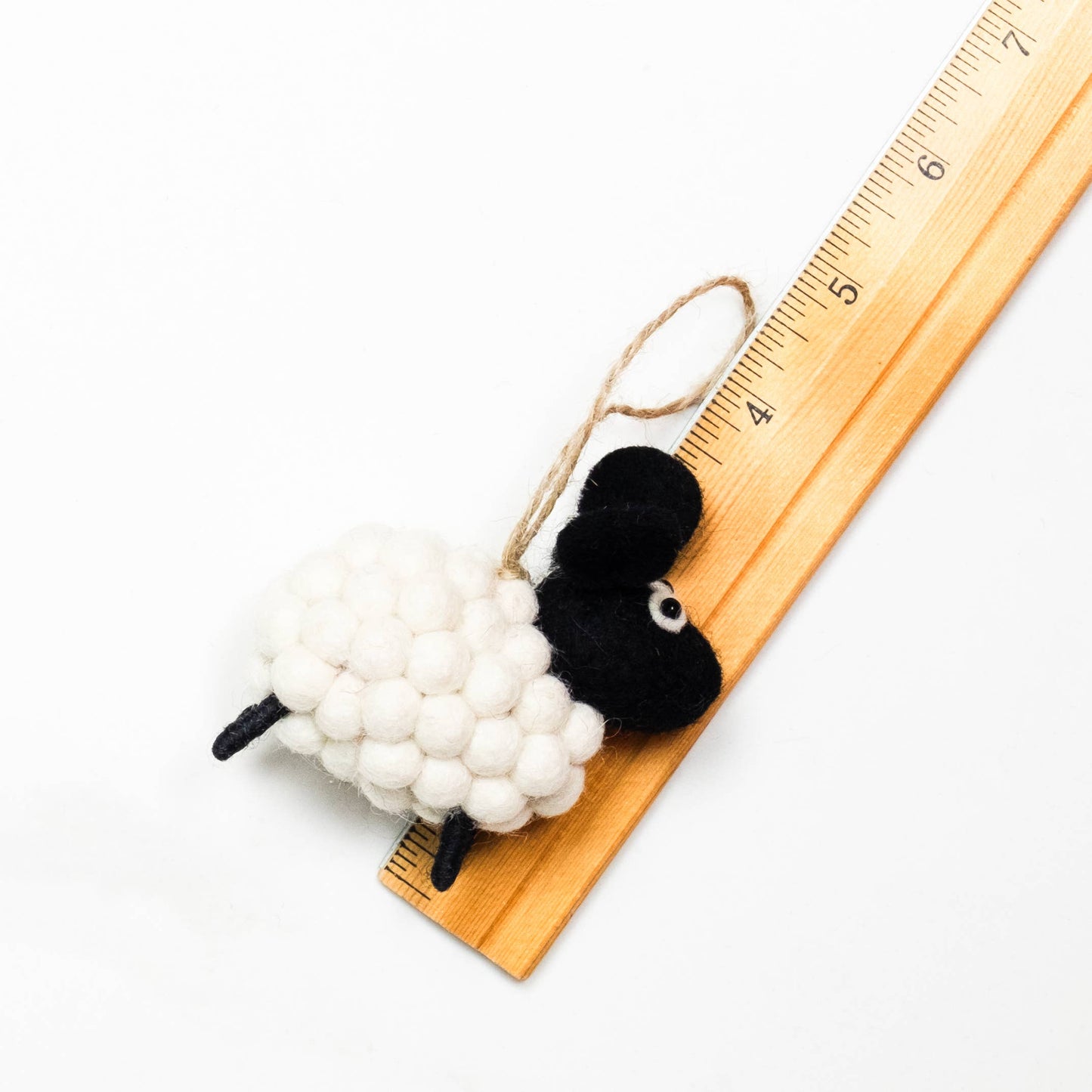 White Ball Sheep Ornament