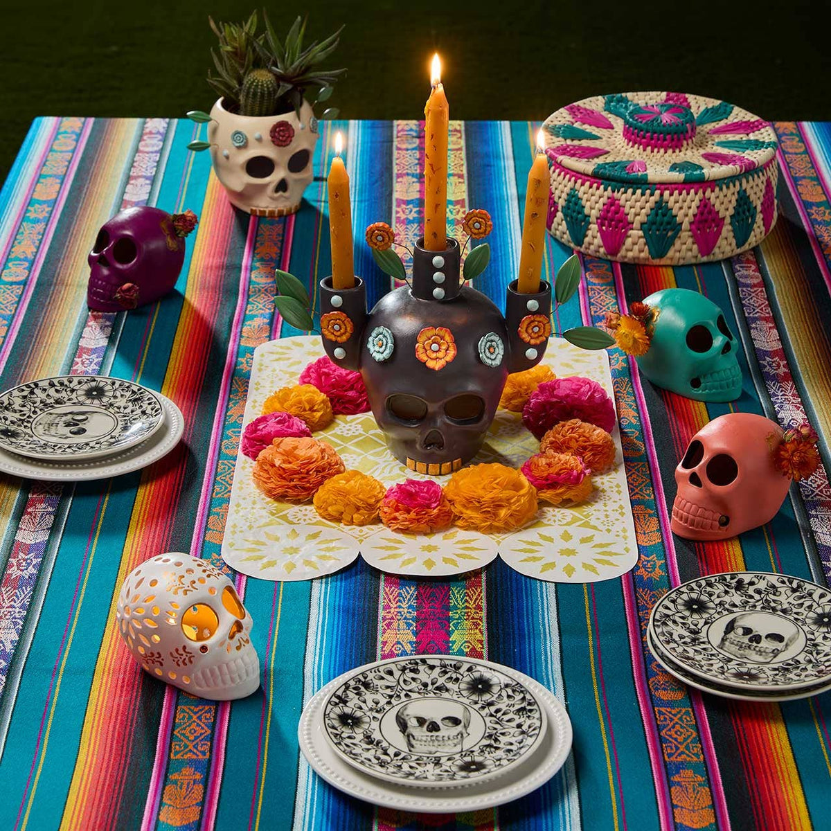 Floracion Decorative Skulls - Assorted