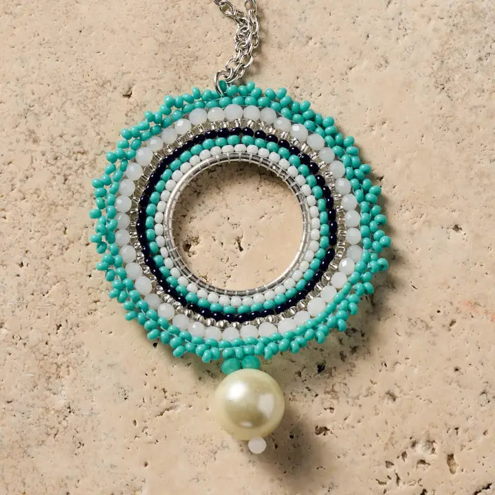 Lahar Bead Pendant Necklace
