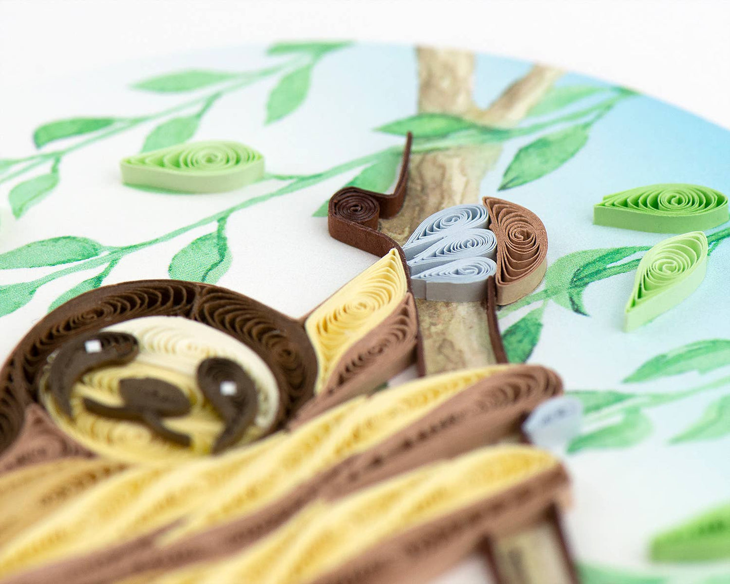 Quilled Sloth Greeting Card