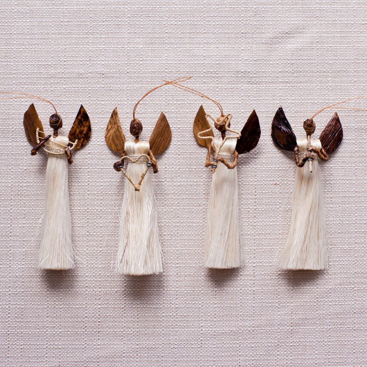 Sisal Angel Ornament - Assorted