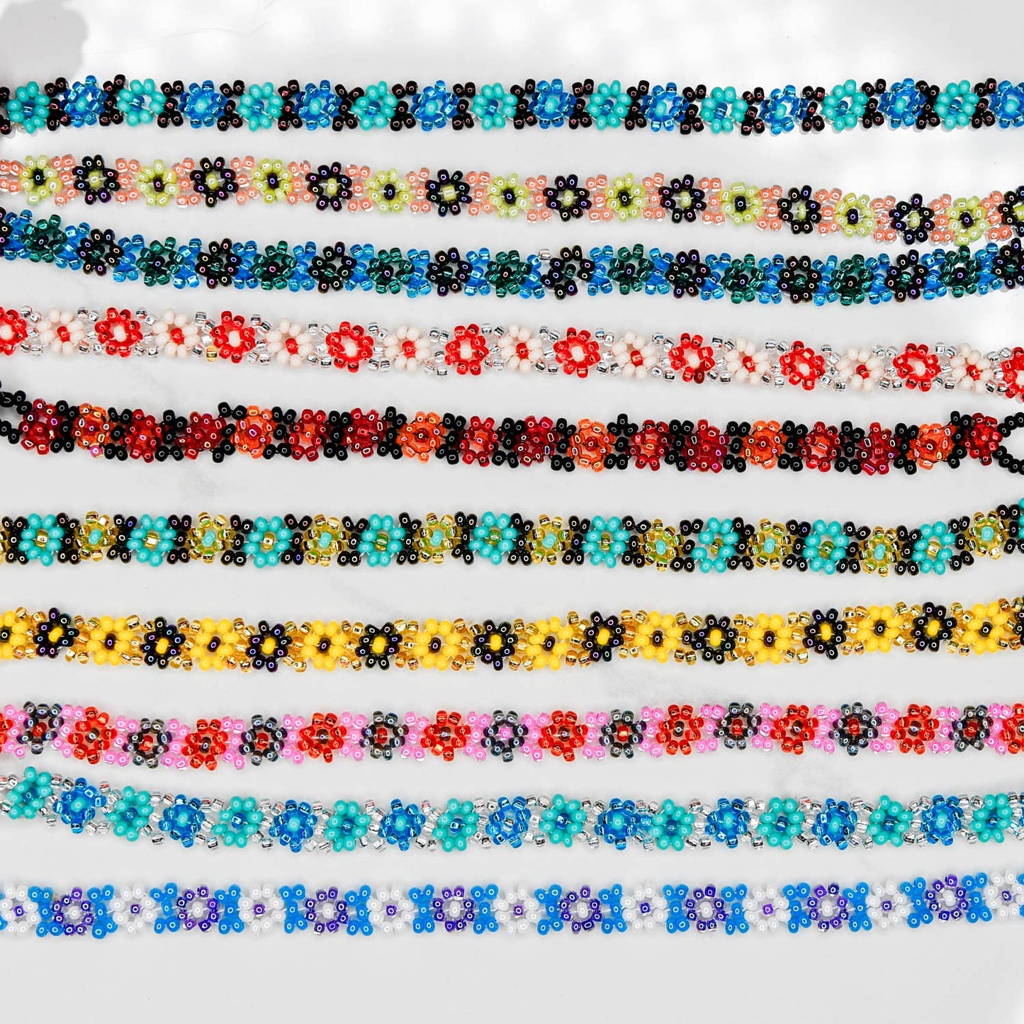 Beaded Flower Anklet