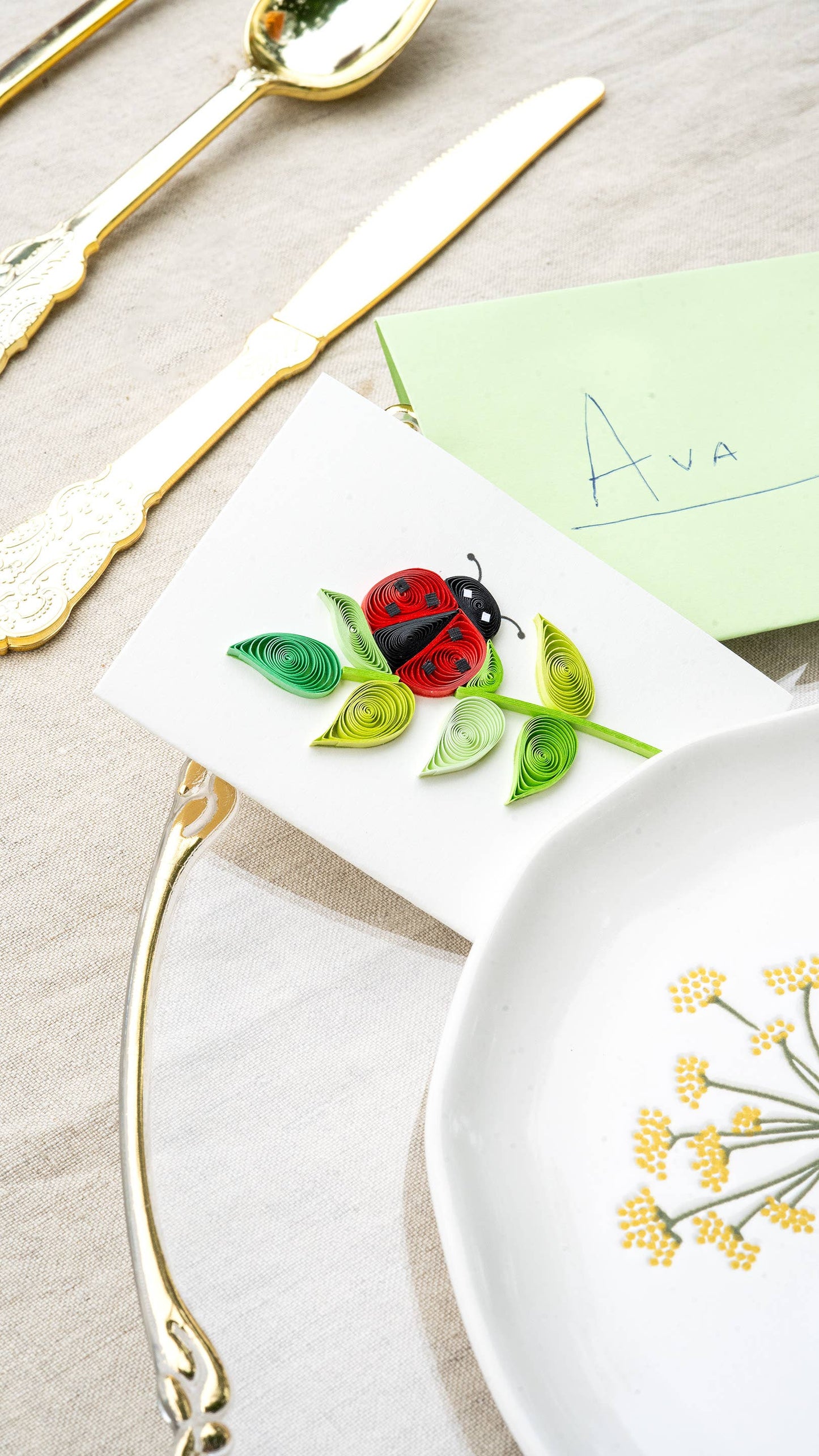 Ladybug Gift Enclosure Mini Card