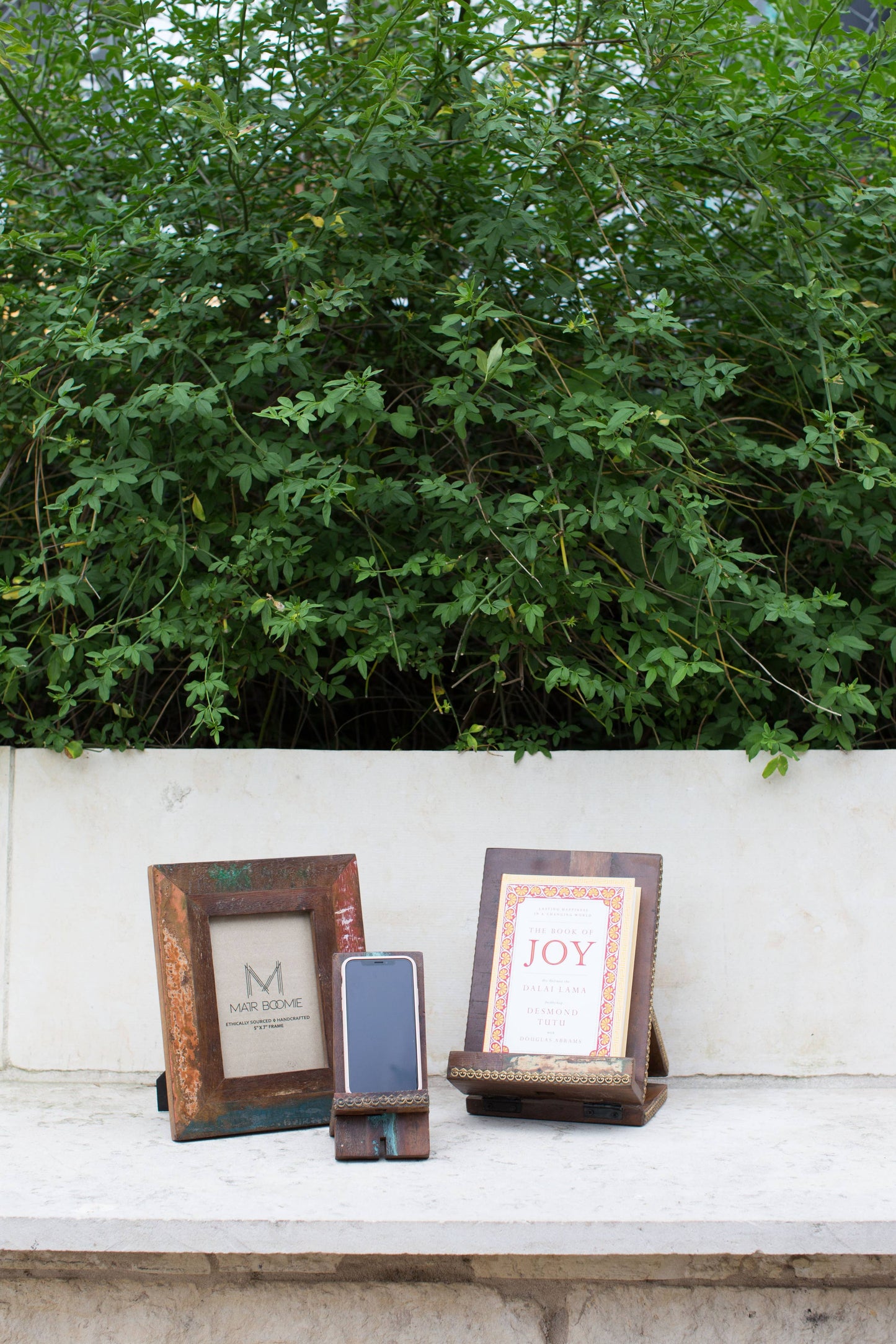 Puri Beach Book/Tablet Stand - Reclaimed Wood