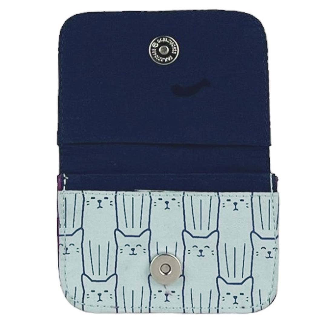 Cotton Canvas Cardholders - Cat Prints