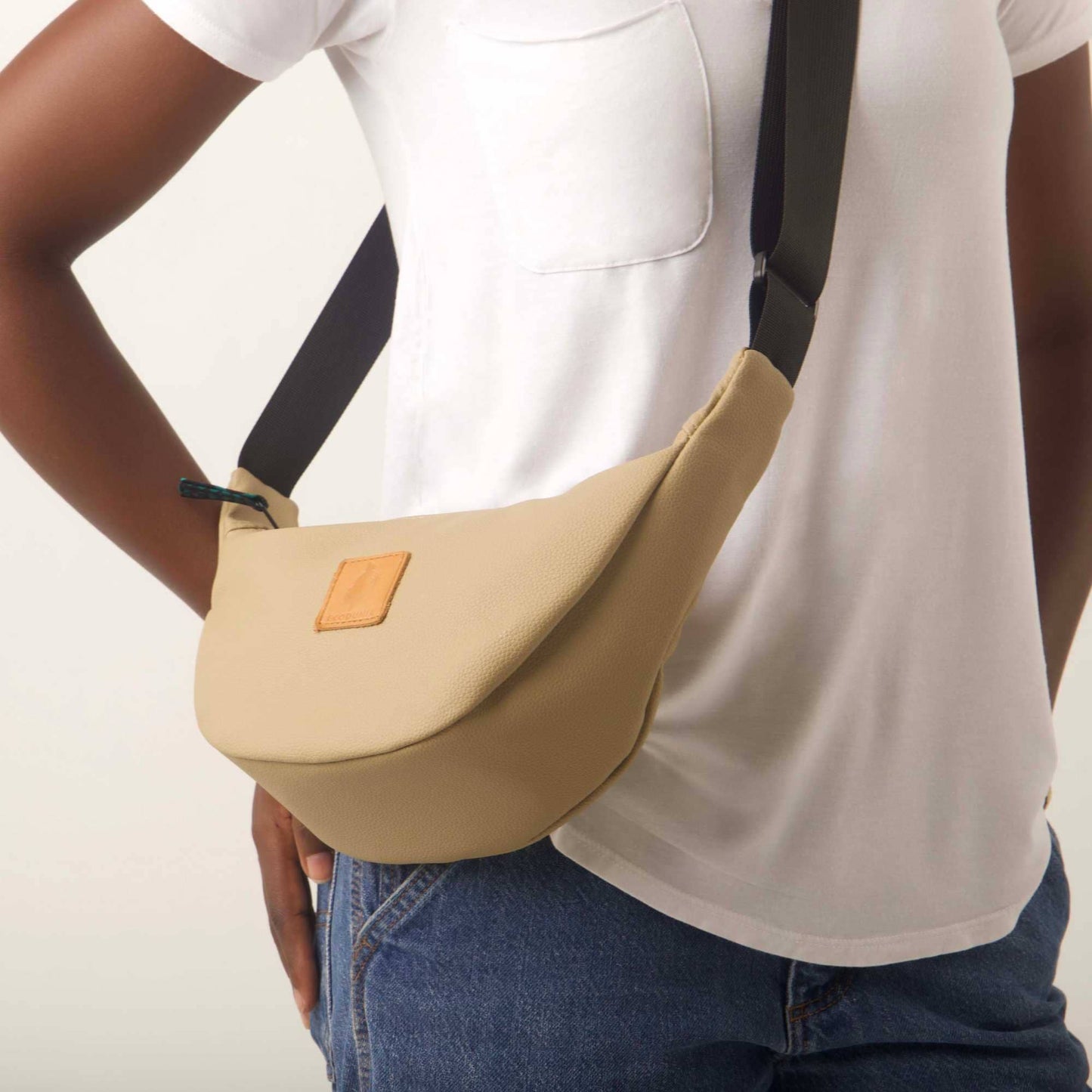 Round Mini Shoulder Bag – Vegan Leather, Assorted Colors