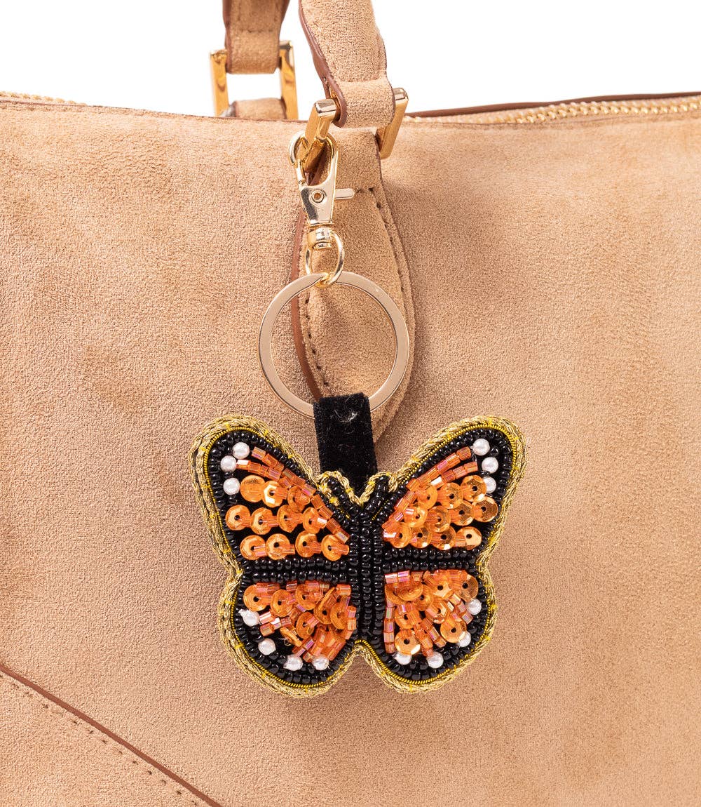 Raksha Butterfly Bag Charm Keychain