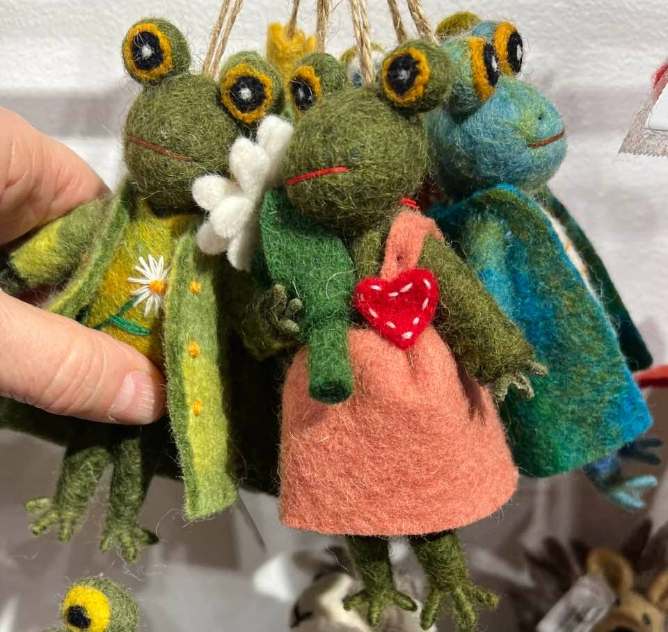 Dapper Frog Ornament - Assorted
